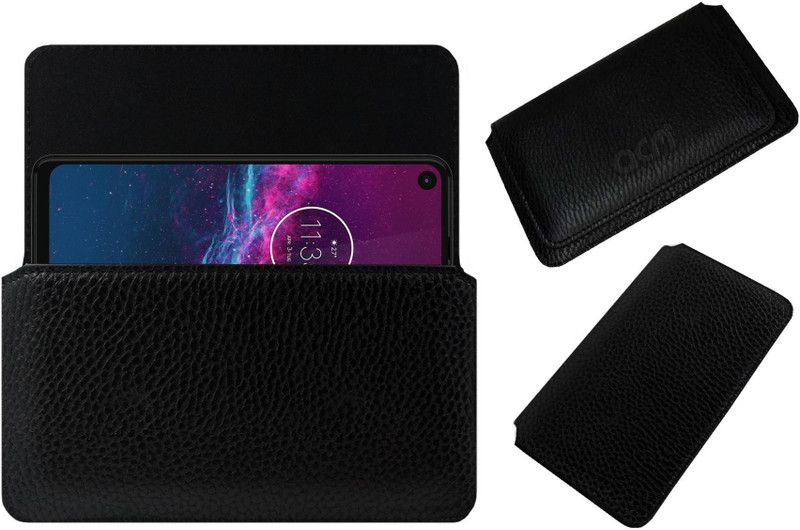 ACM Pouch for Motorola One Action  (Black, Cases with Holder, Pack of: 1)