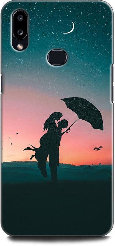 Afterglow Back Cover for SAMSUNG Galaxy A10s GIRL BOY, LOVE, ANIME, PINK, CUTE GIRL, DOLL, MOON LOVE  (Multicolor, Shock Proof, Pack of: 1)