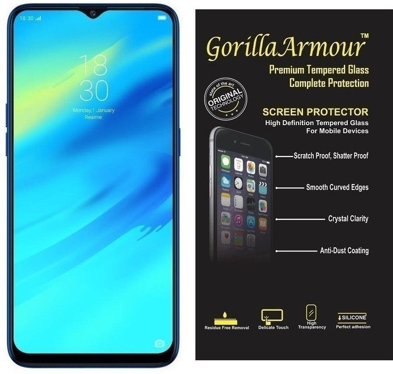 Gorilla Armour Tempered Glass Guard for Realme U1  (Pack of 1)