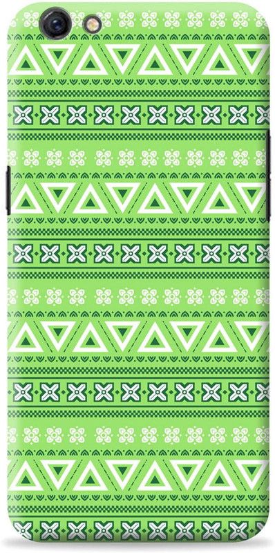 Crafter Back Cover for Oppo F3  (Green, Shock Proof)