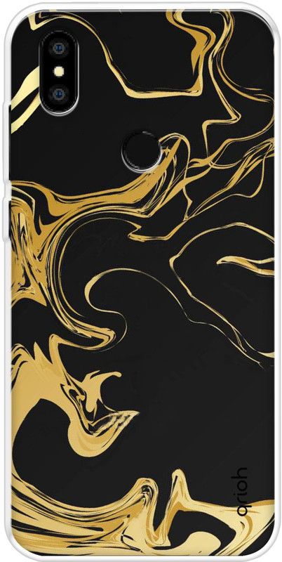 QRIOH Back Cover for Coolpad Cool 5  (Black, Yellow, Grip Case, Silicon, Pack of: 1)
