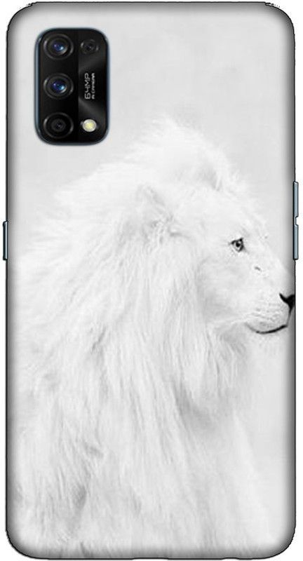 CROKIAN Back Cover for Realme 7 Pro White Lion Back Cover  (Multicolor, Hard Case, Pack of: 1)