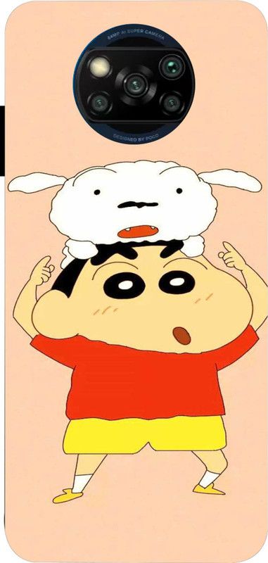 LIKELOOK Back Cover for Poco X3, Poco X3 Pro ( Shinchan, Cartoon, Cute )  (Multicolor, Shock Proof, Pack of: 1)