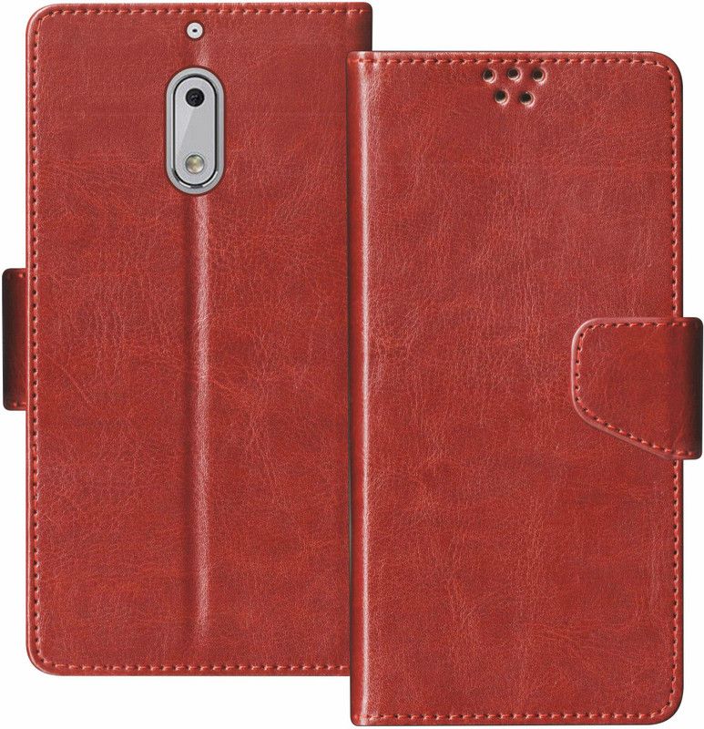 SBMS Flip Cover for Nokia 6  (Brown, Shock Proof, Pack of: 1)