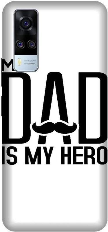 URCHIN Back Cover for Vivo Y31 my dad is my hero, MY Dad, I love My Dad, Mom And Dad, mom dad, Love, Parents  (Multicolor, Shock Proof, Pack of: 1)
