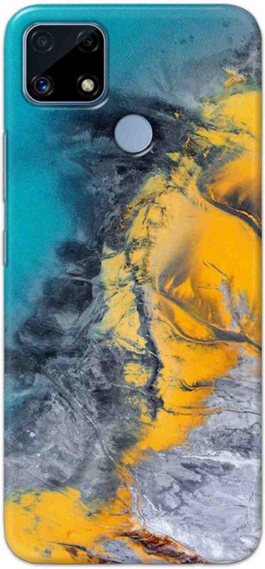 NDCOM Back Cover for Realme C25s Water And Colors Printed  (Multicolor, Hard Case, Pack of: 1)