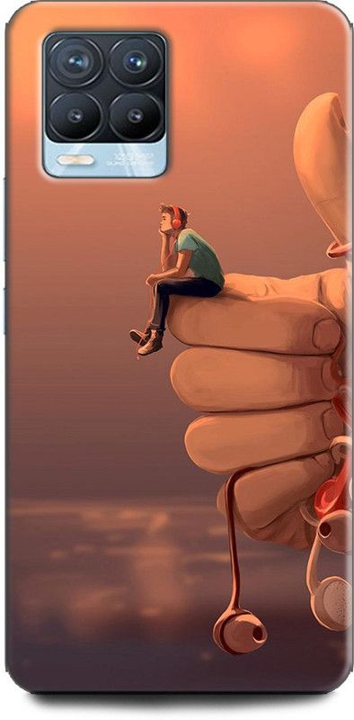 Afterglow Back Cover for Realme 8, RMX3085 ALONE, SMILE, NATURE, BEAUTIFUL, BOTTLE  (Multicolor, Shock Proof, Pack of: 1)