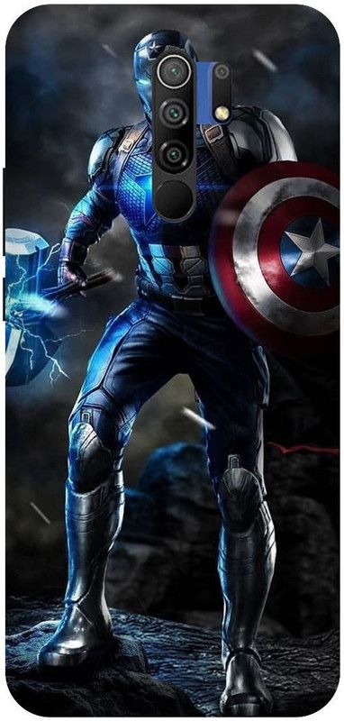 Zaplab Back Cover for POCO M2/MZB9919IN Avengers Printed Back Cover  (Multicolor, Waterproof, Pack of: 1)