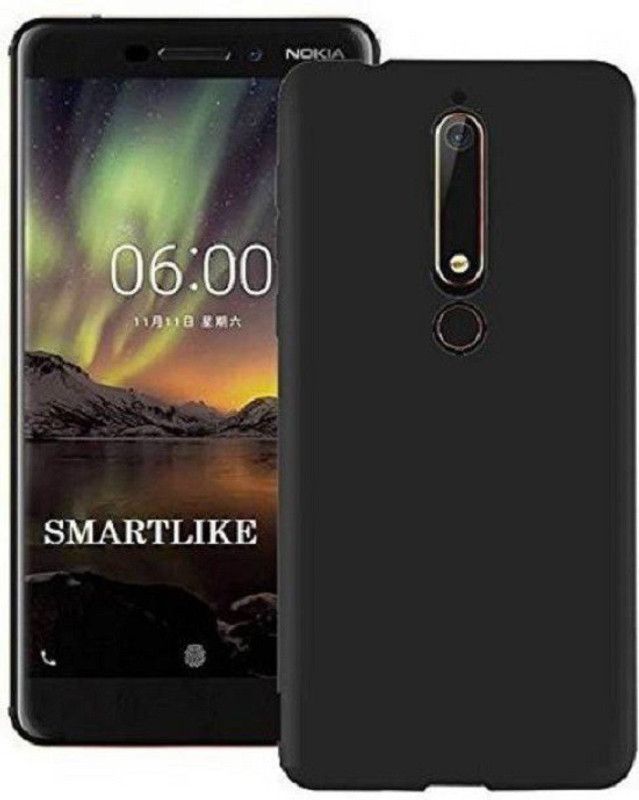 Techforce Back Cover for Nokia 6.1  (Black, Grip Case, Pack of: 1)