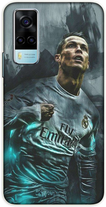 iprinto Back Cover for Vivo Y53s,Vivo Y51A Ronaldo Sports Back Cover  (Grey, Hard Case, Pack of: 1)