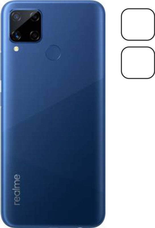 CHAMBU Back Camera Lens Glass Protector for Realme C15  (Pack of: 2)