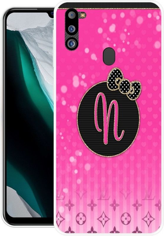 PINKZAP Back Cover for Samsung Galaxy M21 2021 Edition  (Black, Pink, Grip Case, Silicon, Pack of: 1)