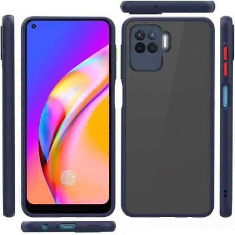 Mobtech Back Cover for Oppo f19 Pro  (Blue, Grip Case, Pack of: 1)