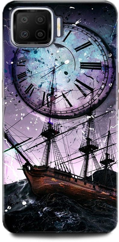 WallCraft Back Cover for OPPO F17, CPH2095 STORM, SHIP, PANTING, WATCH, ABSTRACT ART, TEXTURE  (Multicolor, Dual Protection, Pack of: 1)