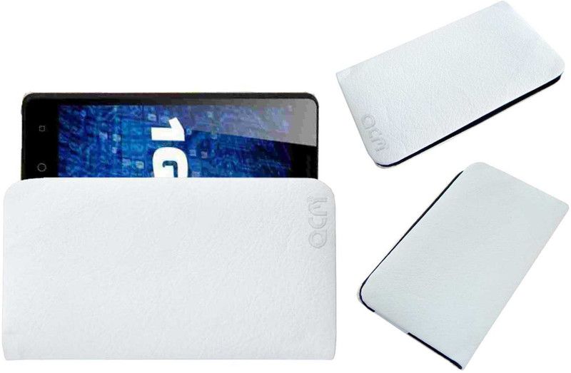 ACM Pouch for Itel Wish It1508 Plus  (White, Cases with Holder, Pack of: 1)