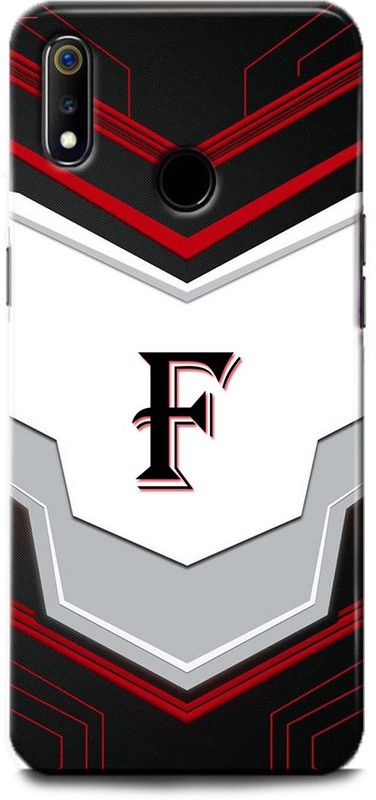 Afterglow Back Cover for Realme 3 Pro F, F LETTER, F NAME, F ALPHABET, ALPHABET  (Multicolor, Shock Proof, Pack of: 1)