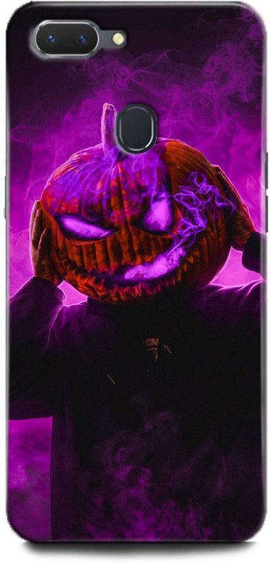 Afterglow Back Cover for OPPO A5  (Black, Purple, Shock Proof, Pack of: 1)