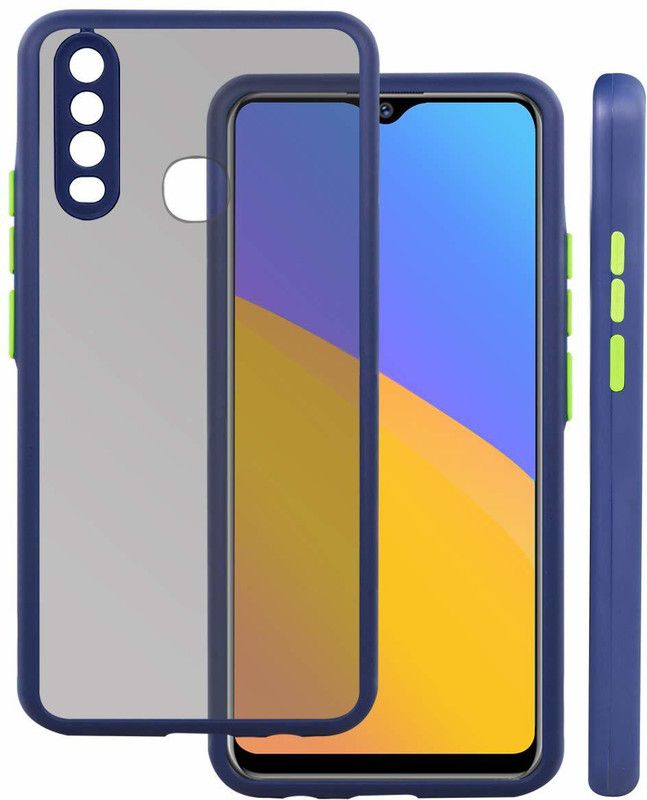 KANDIX Back Cover for VIVO Y12  (Blue, Silicon)