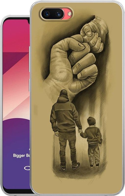 Selfless Back Cover for Oppo A3S Oppo Realme C1  (Green, Silicon, Pack of: 1)