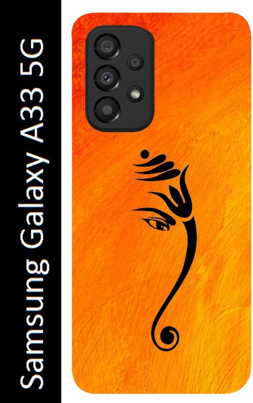 Gabroo Back Cover for Samsung Galaxy A33 5G, Samsung A33 5G, Sam A33 5G  (Orange, Black, Grip Case, Silicon, Pack of: 1)