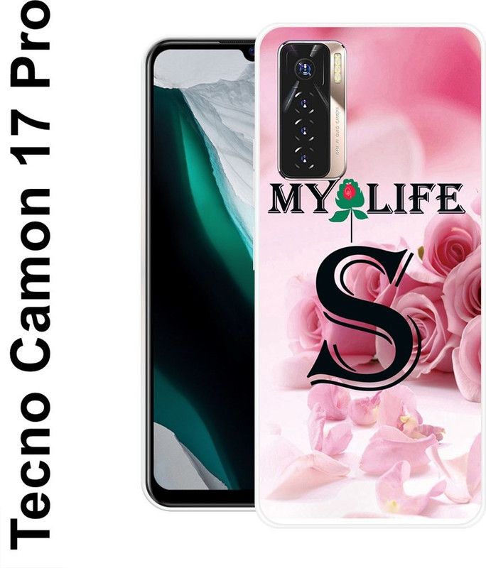 SUPER CASE Back Cover for Tecno Camon 17 Pro  (Pink, Black, Silicon)