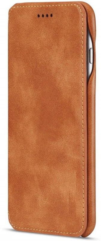 realtech Flip Cover for Apple iphone 13 Mini (5.4 Inch)  (Brown, Magnetic Case, Pack of: 1)