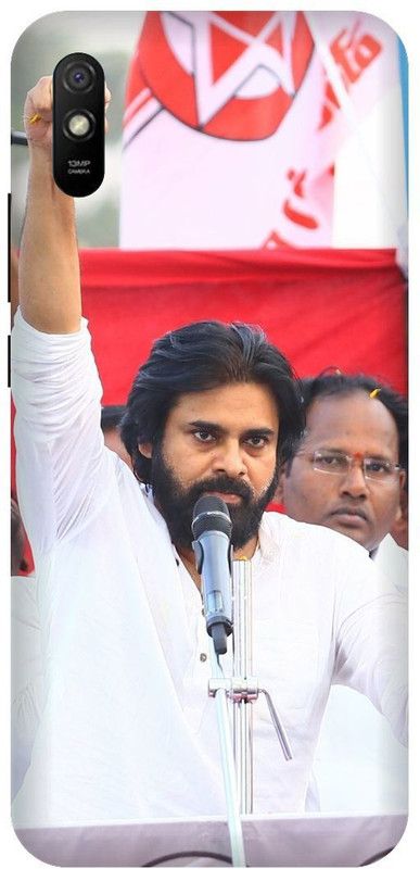 3D U PRINT Back Cover for Redmi 9i ,MZB0817IN,MZB080UIN ,MZB0814IN pawan kalyan Southindian Superstar  (Multicolor, Waterproof, Pack of: 1)