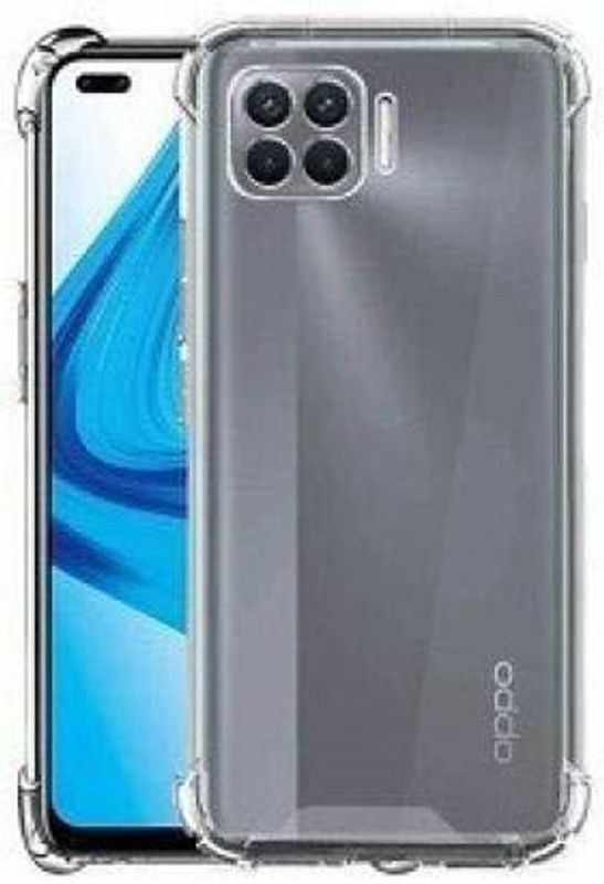SmartPoint Back Cover for Oppo F17  (Transparent, Silicon, Pack of: 1)