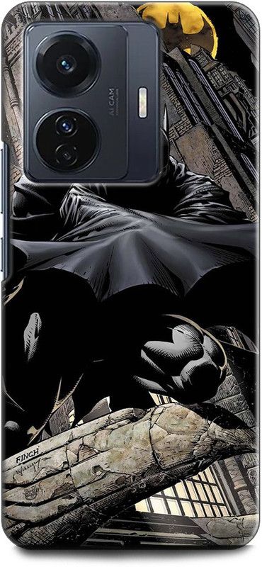 INDICRAFT Back Cover for Vivo T1 Pro 5G, V2151 BATMAN, ARKHAM CITY, SUPERHERO, COMIC  (Multicolor, Shock Proof, Pack of: 1)