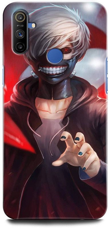 GRAFIQE Back Cover for Realme Narzo 20A RMX2050 KANEKI, TOKYO GHOUL, ANIME  (Multicolor, Shock Proof, Pack of: 1)