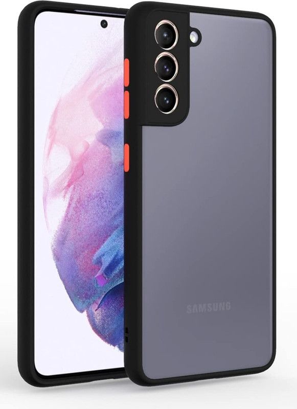 Infigo Back Cover for Samsung Galaxy S21  (Black, Camera Bump Protector)
