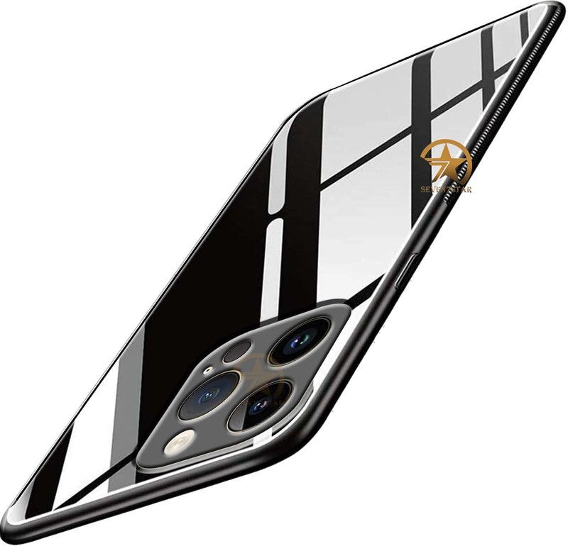 SEVEN7STAR Back Cover for APPLE IPHONE 13 PRO MAX  (Black, Dual Protection, Pack of: 1)