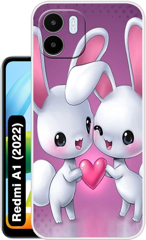 Case Club Back Cover for Redmi A1 2022, Mi A1  (Pink, White, Grip Case, Silicon, Pack of: 1)
