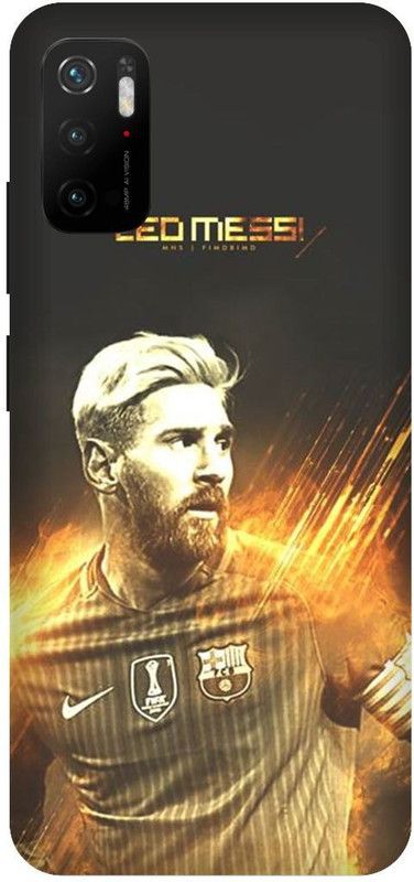 UMPRINT Back Cover for Redmi Note 10T/M2103K9I Messi Messi10 Football Printed Back Cover  (Multicolor, Hard Case, Pack of: 1)