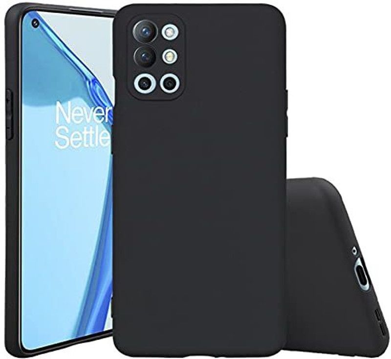 S-Hardline Back Cover for OnePlus 9R  (Black, Flexible, Pack of: 1)