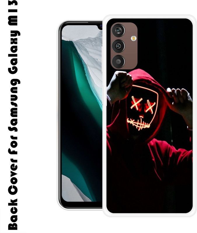 INDIALAND Back Cover for Samsung Galaxy M13 4G  (Multicolor, Silicon, Pack of: 1)