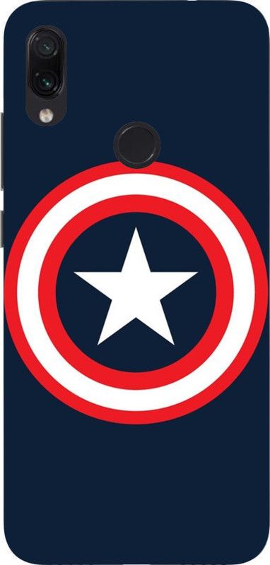 LIKELOOK Back Cover for Mi Redmi Note 7 Pro ( Captian America, Shield, Avengers, Superhero )  (Multicolor, Shock Proof, Pack of: 1)
