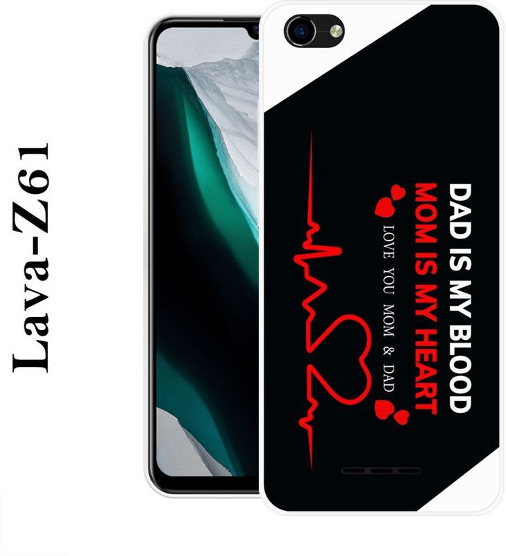 PALWALE BALAJI Back Cover for Lava Z61  (Black, White, Silicon)