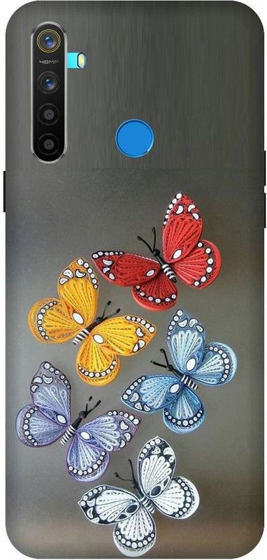 SSMORYA Back Cover for Realme Narzo 10, butterfly Colors Multicolour Printed Back Cover  (Multicolor, Shock Proof, Pack of: 1)