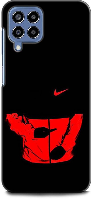 INDICRAFT Back Cover for SAMSUNG Galaxy M33 5G  (Black, Red, Pack of: 1)