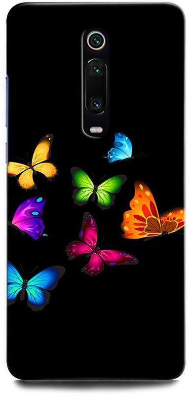 INTELLIZE Back Cover for Redmi K20 MZB7758IN BUTTERFLY, BEAUTIFUL BUTTERFLIES, BLUE BURRERFLY, GLITTER  (Multicolor, Hard Case, Pack of: 1)