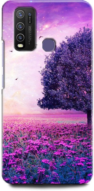 INDICRAFT Back Cover for Vivo Y50, Vivo 1935 FLOWERS, TREE, COLOURFUL NATURE  (Multicolor, Hard Case, Pack of: 1)
