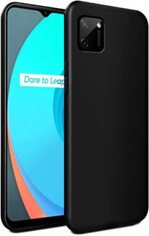 Stunny Back Cover for Realme C11  (Black, Grip Case, Pack of: 1)