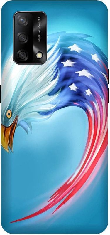 SAVETREE Back Cover for Oppo F19, CPH2219, Oppo F19s, CPH2223, eagel, american eagel  (Multicolor, 3D Case, Pack of: 1)
