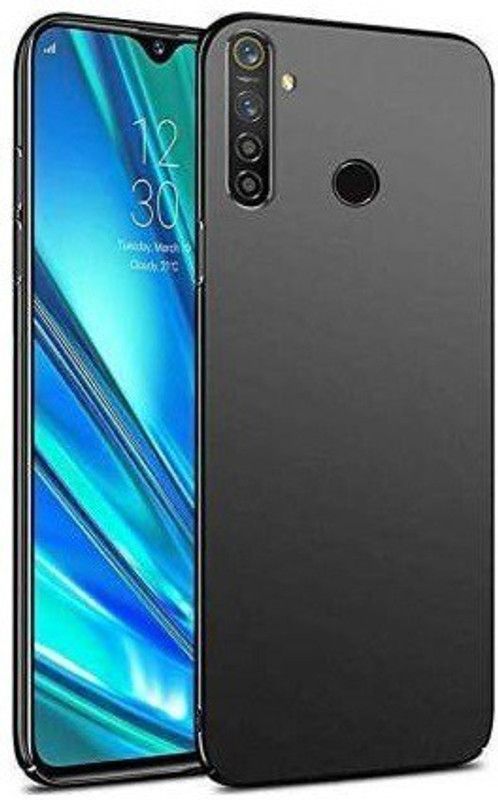 Caseline Back Cover for Realme 5, Realme 5s, Realme 5i  (Black, Grip Case, Silicon, Pack of: 1)