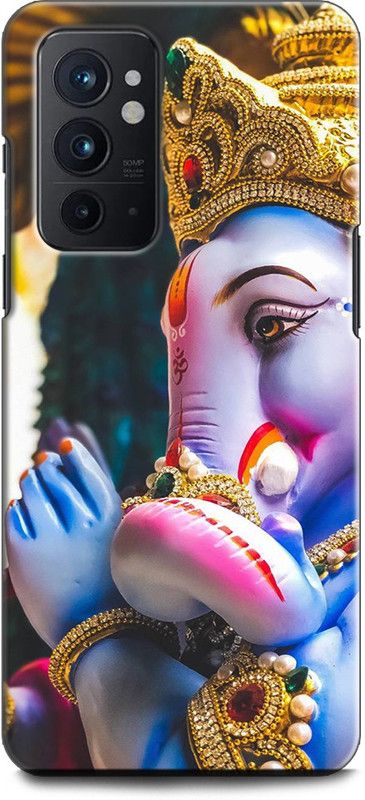 INDICRAFT Back Cover for OnePlus 9RT 5G GANESH JI, GANPATI, LORD GANESHA, GOD  (Multicolor, Shock Proof, Pack of: 1)