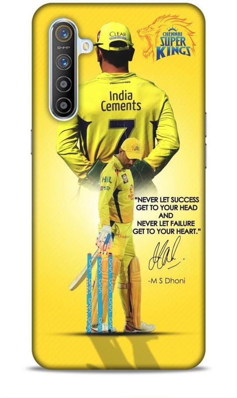 zingcart Back Cover for Dhoni Quote! Printed Back Cover Case For REALME X2  (Multicolor, Hard Case, Pack of: 1)