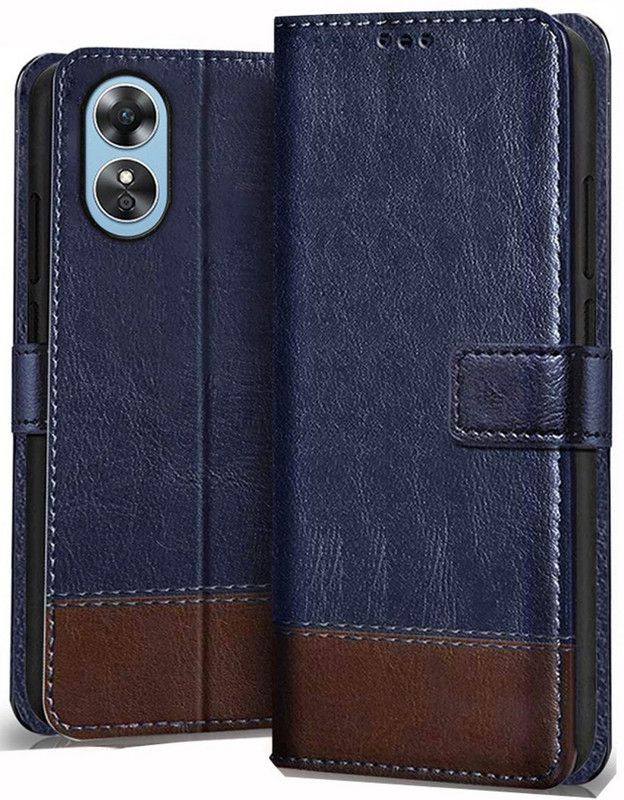 SHINESTAR. Back Cover for Oppo A17  (Blue, Pack of: 1)