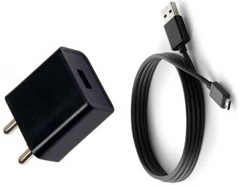 Webilla 5 W NA 2.4 A Mobile Micro Charger _3.1A_AMP_Micro Charger with Detachable Cable  (Black, Cable Included)