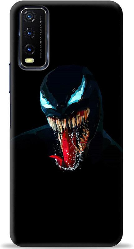 Loffar Back Cover for Vivo Y20  (Black, Shock Proof, Pack of: 1)